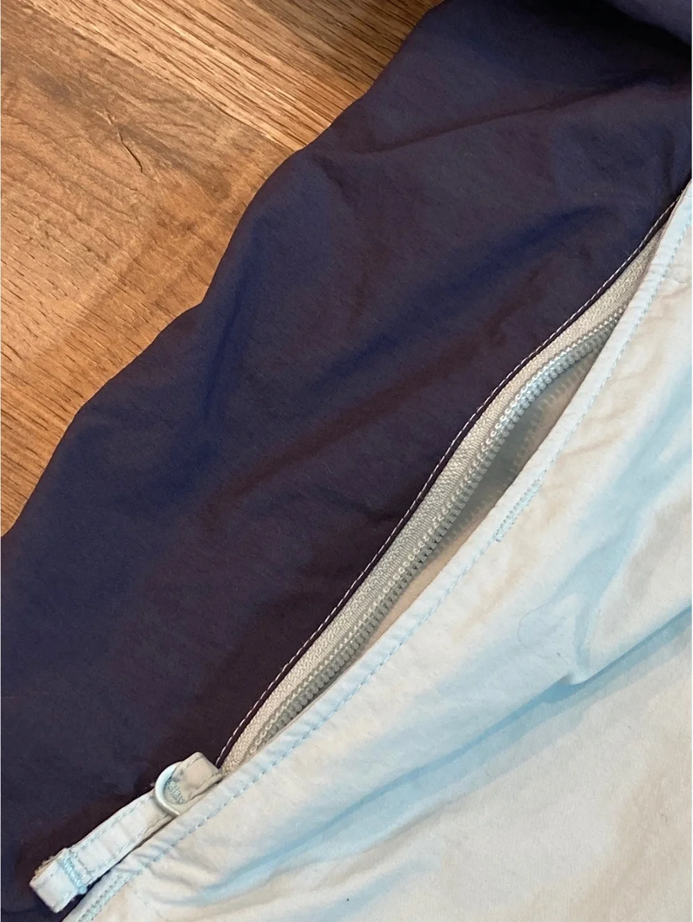 Unisex Columbia Rain Jacket Packable XL Light Blue Adjustable Sportswear